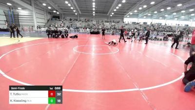 120 lbs Semifinal - Tanner Tutku, Mat Assassins Black vs Kyler Kiessling, PA Alliance Black