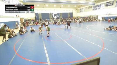 157 lbs Champ. Round 3 - Brandon Owen, Paloma Valley High School vs Teagan McRae, Junkyard Dogs Wrestling Club
