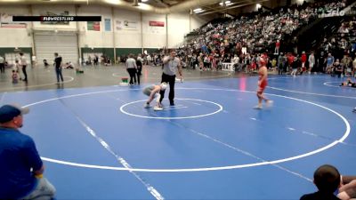 100 lbs Cons. Round 1 - Jaxson Eagleburger, Norton Wrestling Club vs Huck Kalvig, Creston Express Wrestling