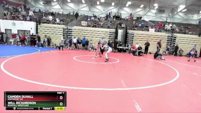 96-104 lbs Round 2 - Will Richardson, Roncalli Wrestling vs Camden Duvall, Southport WC