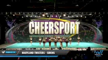 Maryland Twisters - Sirens [2021 L4 Senior - Small - A Day 1] 2021 CHEERSPORT National Cheerleading Championship