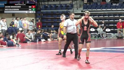 141 lbs 3rd Place - Jacob Brennamen, Edinboro vs Nick Blackburn, Central Michigan