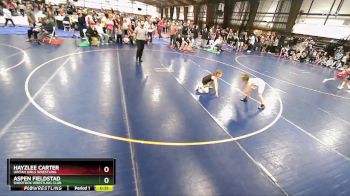 62 lbs 5th Place Match - Hayzlee Carter, Uintah Girls Wrestling vs Aspen Fieldstad, Shootbox Wrestling Club