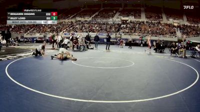 120-D3 3rd Place Match - Riley Lord, Ironwood Ridge High School vs Benjamin Higgins, Salpointe Catholic High School