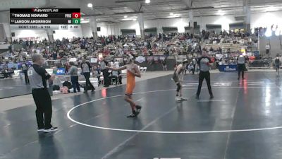 A 106 lbs Champ. Round 1 - Thomas Howard, Pigeon Forge High School vs Landon Anderson, Millington Central High School