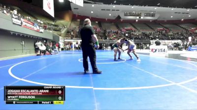 285 lbs Champ. Round 1 - Josaiah Escalante-Aranda, Hollister High School Wrestling vs Wyatt Ferguson, California