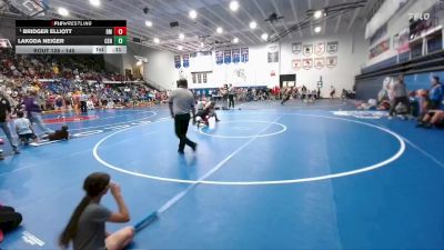 145 lbs Quarterfinal - Bridger Elliott, Dean Morgan vs Lakoda Neiger, Centennial Middle School