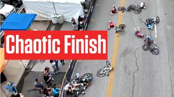 Crash And Chaos In Criterium Finish