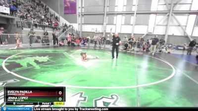 46 lbs Round 2 - Jenna Lopez, Priest River WC vs Evelyn Padilla, Damaged Ear WC