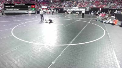 D1-113 lbs Cons. Round 1 - Thomas Heraly, West De Pere vs Evan Gill, Burlington