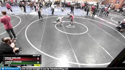 120 lbs Cons. Round 3 - Tomas Weiland, Mt. Spokane vs Carson Atwood, Ridgeline