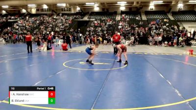 110 lbs Cons. Semi - Aiden Hanshaw, Beatrice Wrestling Club vs Brayden Eklund, Unattached