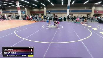 106 lbs Cons. Round 2 - Leslie Hall, McChesney Grappling Academy vs Joshua Perez, Coppell High School Wrestling