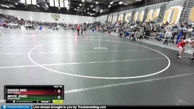 157 lbs Cons. Round 4 - Bryce Jones, Winneconne vs Anakin Abel, New London