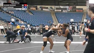 124 lbs Quarterfinal - Coty Sessions, Oklahoma City University vs Julianne Marquez, Wayland Baptist University