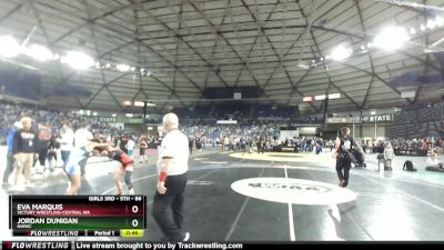 86 lbs 1st Place Match - Eva Marquis, Victory Wrestling-Central WA vs Jordan Dunigan, NWWC