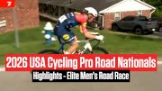 Highlights: 2026 USA Cycling Pro Road National Championships Elite Men's Road Race