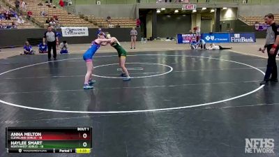 100 lbs Semis (4 Team) - Anna Melton, Cleveland (Girls) vs Haylee Smart, Northwest (Girls)