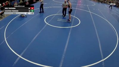 215 lbs Finals (8 Team) - Will Rathjen, North Platte vs Cooper Perrien, Elkhorn South