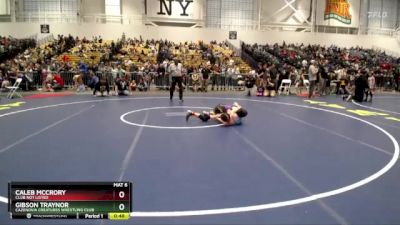 94 lbs Quarterfinal - Caleb McCrory, Club Not Listed vs Gibson Traynor, Cazenovia Creatures Wrestling Club