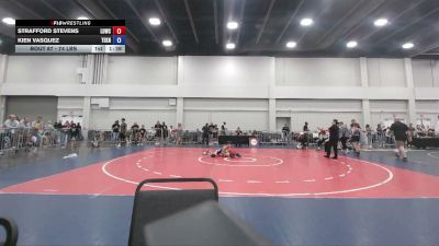 74 lbs Cons. Quarters - Strafford Stevens, Level Up Wrestling Center vs Kien Vasquez, Teknique