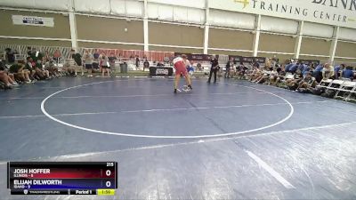 215 lbs Placement Matches (8 Team) - Josh Hoffer, Illinois vs Elijah Dilworth, Idaho