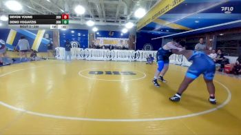 285 lbs Cons. Round 3 - Demo Vogiatzis, East Lake High School vs Devon Young, North Port HIgh School