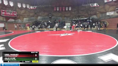 197 lbs Cons. Semi - Uriel Vasquez, Bakersfield College vs Miles Kline, Moorpark College