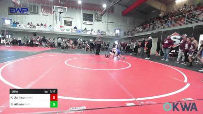 90 lbs Rr Rnd 3 - Korbyn Johnson, Checotah Matcats vs Brantley Allison, Checotah Matcats