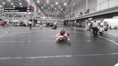 118 lbs Round 4 (6 Team) - Ava Phillips, Empire Girls WC vs Grey Hennecker, Wrecking Crew Dream Crushers