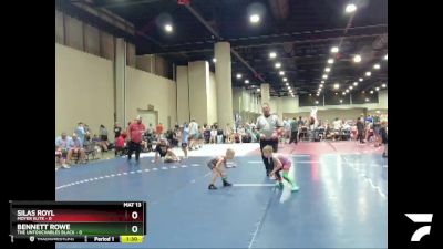 45 lbs Semis & Wb (16 Team) - Bennett Rowe, The Untouchables Black vs Silas Royl, Moyer Elite