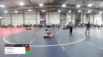 85 lbs Consi Of 8 #1 - Leona Marshall, GA vs Hassan Farhan, NJ