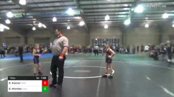 75 lbs Consolation - Bentley Keener, Pryor Tigers vs Brilan Monday, Mojo Grappling