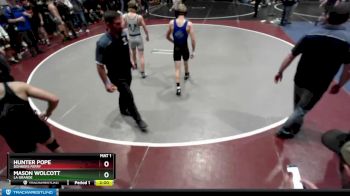 132 lbs Cons. Round 2 - Mason Wolcott, La Grande vs Hunter Pope, Bonners Ferry
