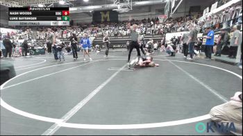 52 lbs Semifinal - Nash Woods, Duncan Demon Wrestling vs Luke Baysinger, Shelton Wrestling Academy