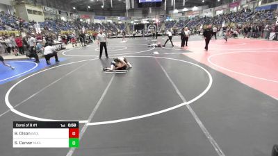 75 lbs Consi Of 8 #1 - Braxton Olson, Badlands Elite vs Slade Carver, Nucla