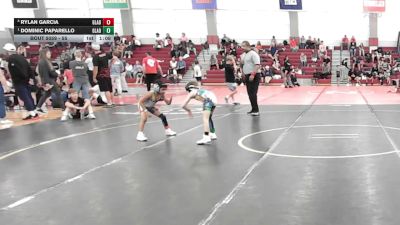 55 lbs Rr Rnd 5 - Rylan Garcia, Gladiator Wrestling vs Dominic Paparello, Gladiator Wrestling