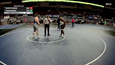 D 1 285 lbs Cons. Round 4 - Gavin Thomas, St. Amant vs Gage Brown, St. Paul`s