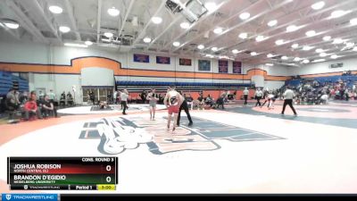 133 lbs Cons. Round 3 - Joshua Robison, North Central (IL) vs Brandon D`Egidio, Heidelberg University