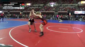 130 lbs Cons. Semi - Rafe Willson, Miles City Wrestling Club vs Riley Thompson, Helena Wrestling Club