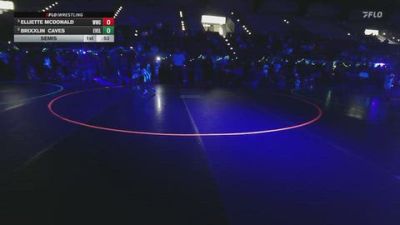 50 lbs Semis - Elliette McDonald, Westlake Wrestling Club vs Brixxlin Caves, Evanston Elite
