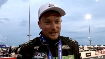 Dakoda Armstrong Reacts After His First Hoosier Hundred Win At IRP