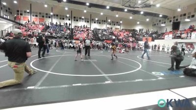 61 lbs Round Of 16 - AnTerryo Banner, HURRICANE WRESTLING ACADEMY vs Kaysum Mosby, Wyandotte Youth Wrestling