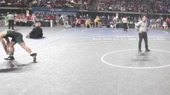 D 1 150 lbs Cons. Round 2 - Khristian Wright, Slidell vs Jerney Le, Central Lafourche