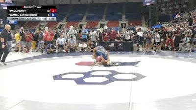132 lbs Quarters - Paul Kenny, New Jersey vs Jamiel Castleberry, Illinois