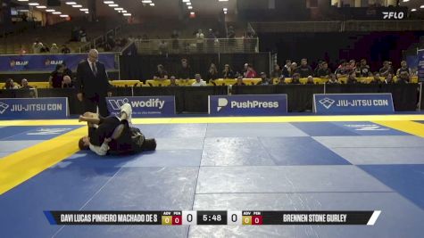 Brennen Stone Gurley vs Davi Lucas Pinheiro Machado De S 2026 Pan Jiu Jitsu IBJJF Championship