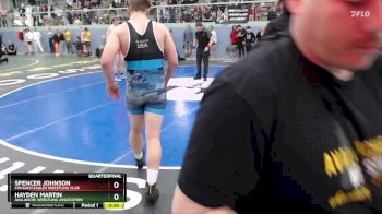 215 lbs Quarterfinal - Spencer Johnson, Chugach Eagles Wrestling Club vs Hayden Martin, Avalanche Wrestling Association