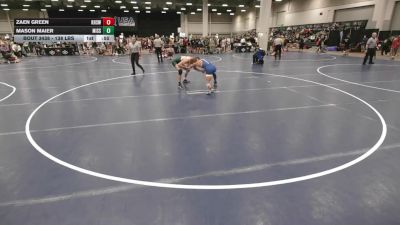 138 lbs Cons. Sub-rd Of 32 - Mason Maier, Missouri vs Zaen Green, Kearney High School Wrestling