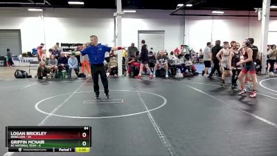 84 lbs Semis (4 Team) - Logan Brickley, Rebellion vs Griffin McNair, NC National Team