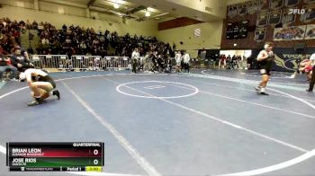 157 lbs Quarterfinal - Brian Leon, Eleanor Roosevelt vs Jose Rios, Santa Fe